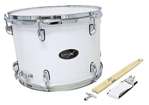 Bateria de Marcha BASIX F893100 (Branco) GEWA pure - Caixas de percussão - bateria marcha, basix f893100, branco, 6 cordas, 2 baquetas, almofada borracha