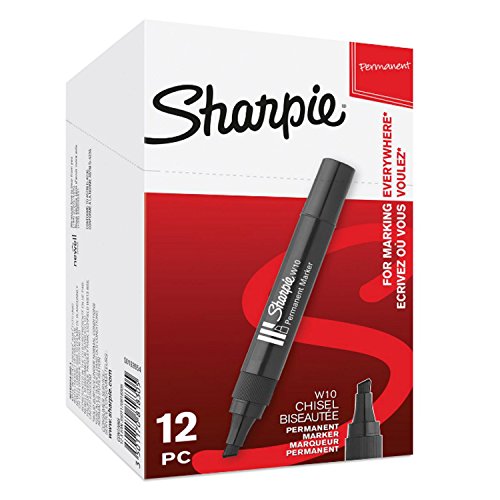 Marcador Permanente SHARPIE W10 Ponta Fina Preto SHARPIE - Marcadores e marcadores de texto - ponta fina, permanente, reflow, resistente