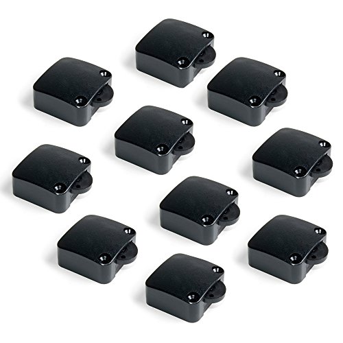 Corretor de Portas, EMUCA, plástico, preto, 10 ud. Emuca - Interruptores de luz - automático, iluminação, discreto, fácil montagem