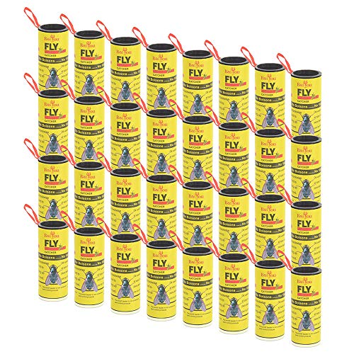 Baiyou 2X32M Mosquito Trap Adhesive Sticky Tape BAIYOU - Armadilhas de controle de pragas - 2x32m, atraca moscas, fácil de usar