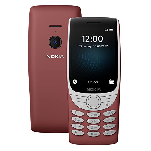 Telemóvel NOKIA 8210 (2.8'' - 4 GB - Vermelho) Nokia - Telemóveis - 2.8, 4 GB, vermelho, monocromático