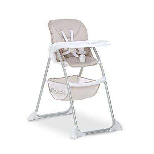 Cadeira de Alimentação HAUCK Sit N Fold (Bege) Hauck - Brinquedos - pega, protecção antideslizante, ajustável, cesto porta objetos