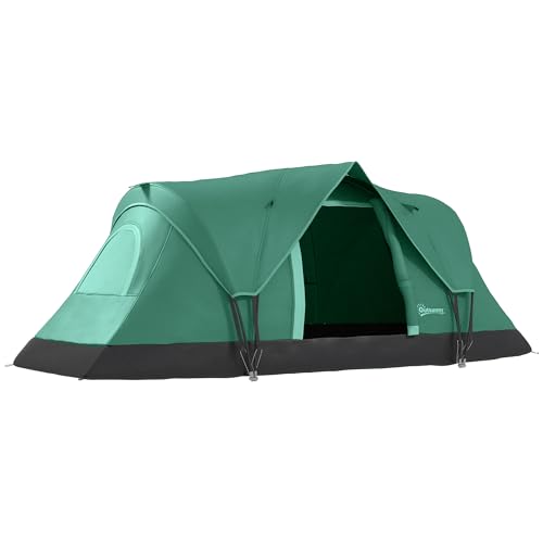 Tenda de Campismo Outsunny | 4-5 Pessoas | 3000 mm SPANISH AOSOM - Barracas - tenda, campismo, outsunny, 4 pessoas, 3000 mm
