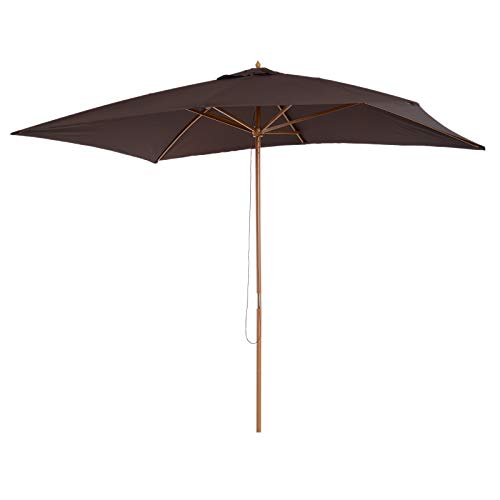 Guarda-Sol Outsunny | 300 x 200 cm - Castanho Outsunny - Guarda-sóis e toldos de exterior - 300x200 cm, castanho
