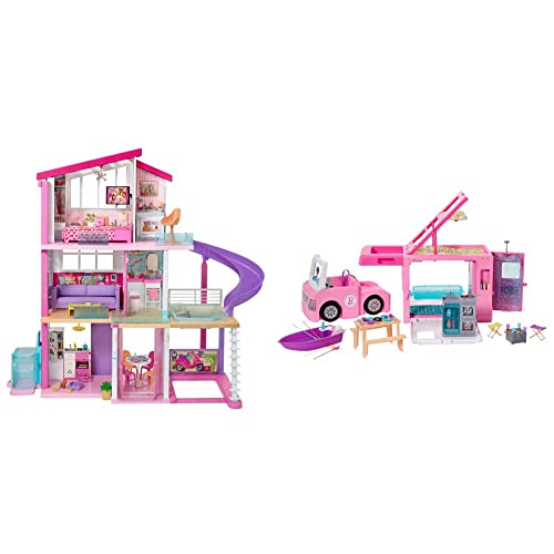 Playset MATTEL Barbie Casa de Sonhos (Idade Mínima Recomendada: 5 anos) Barbie - Brinquedos - playset, barbie, casa de sonhos, 5 anos