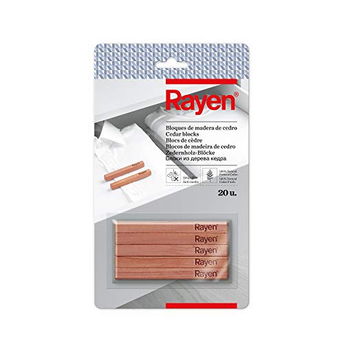 Bloco Antipolias RAYEN Madeira De Ceder (10x1x1 cm) Rayen - Banho e corpo - madeira cedro, repelente polias, absorve odores, humidade, aroma agradável