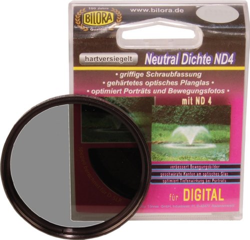 Filtro BILORA 7018-58 (Para Canon EOS 1000, 1D, 50, 500, 5D, 7D) Bilora - Peças e acessórios para câmeras - neutral density, 8 passos, f/32, compatível canon eos