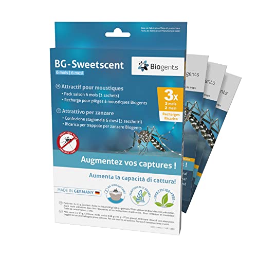 Atrativos para Moscadores BIOGENTS BG-Sweetscent Biogents - Armadilhas de controle de pragas - mosquitos tigre, pele humana, não tóxicos