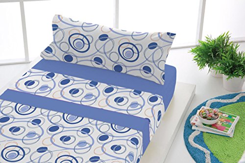 Conjunto Edredões SABANALIA Dance em Tecido 100% Algodão (135x200cm) SABANALIA - Roupa de cama e cama - 100% algodão, 135x200cm, fácil de passar a ferro, resistente ao uso