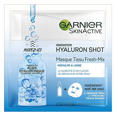 Máscara Facial GARNIER Hyaluron Fresh Mask (30 ml) Garnier Skin Active - Banho e corpo - hidratação, 30 ml, hyalurona, fresh