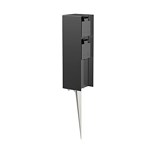 Tomada Ledcom Pomii com Fios para Jardim LEDs Com GmbH - Fontes de alimentação elétrica - 4m, ip44, preto, parafusos