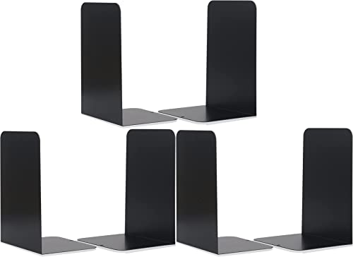 Suporte para Livros HOMCOM 3 Pares Suportes Lostwry - Suportes de livros - suportes, metal, anti-derrapante, prateleiras