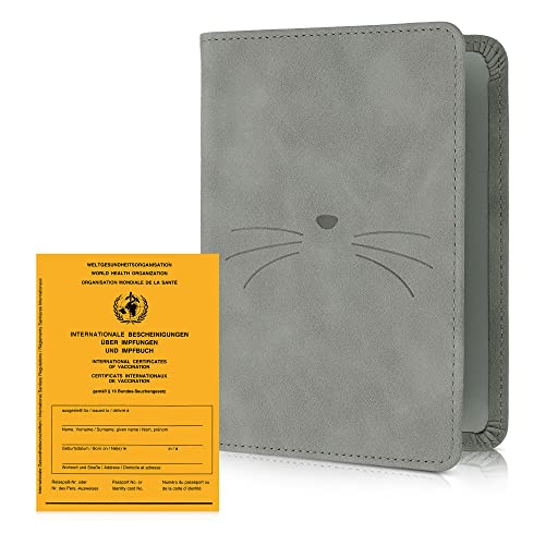 Capa para Carteira de Vacinação KWMOBILE Pele Sintética Miau Kw-Commerce - Papel de impressora e copiadora - pele sintética, carteira de vacinação
