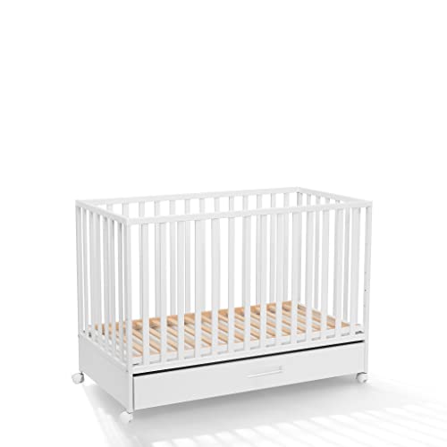 Berço de Viagem ATB BABY Lux (Branco - Madeira) ATB - Móveis para bebês e crianças pequenas - berço, viagem, madeira