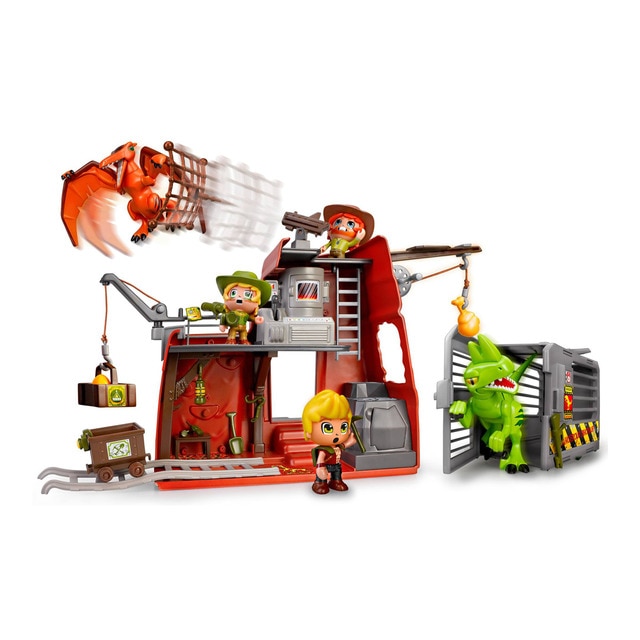Pinypon: Dinossauros Atacam Campismo - Wild Pinypon Action - Brinquedos - dinossauros, campismo, wild