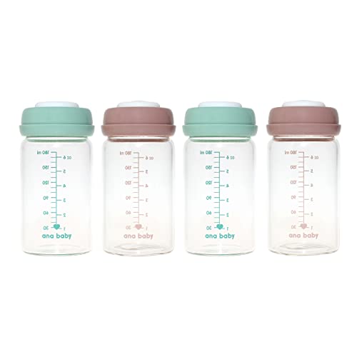 Garrafa de Leite Materno LACTAID Premium (4 Un) Ana Wiz Ltd - Eletrodomésticos - branco, 180 ml, premium