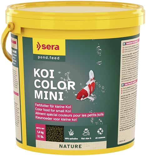 Alimentação para Peixe Sera AquaSafe Koi Colour Mini (3800ml) SERA - Ração para cães - alimentação, peixe, sera aqasafe, koi colour mini, 3800ml