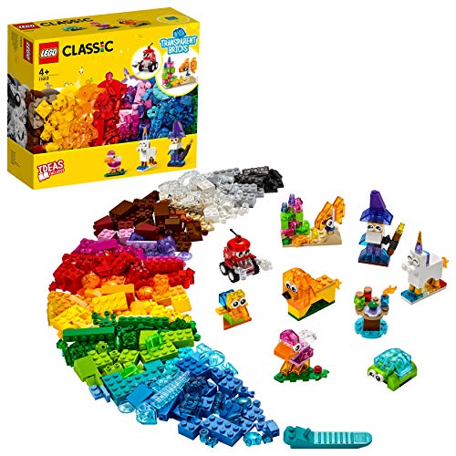 LEGO Classic - Peças Transparentes Criativas - 11013 (Idade Mínima: 4) LEGO - Brinquedos - peças transparentes, criativas, idade mínima 4