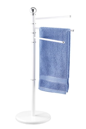 Suporte para Toalhas Wenko 17093100 | Aço inoxidável, Branco Wenko - Roupa de cama e cama - cromo, ferro, 3 suportes, 3.9 kg