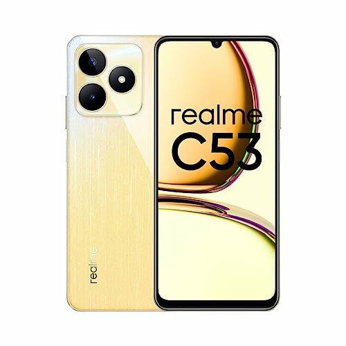 Smartphone REALME C53 (6.52'' - 6 GB - 128 GB - Dourado) Realme - Telemóveis - 6.52, 6 GB, 128 GB, dourado