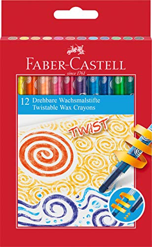 Lápis de Cera FABER CASTELL Multicor (12 Unidades) Faber-Castell - Lápis de cera - multicor, 12 unidades, fácil uso, traço suave