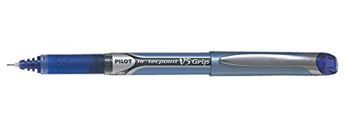 Esferográfica PILOT V5 Grip Azul Ponta 0.5 mm Pilot - Canetas - líquida, 0.5 mm, inox, design moderno