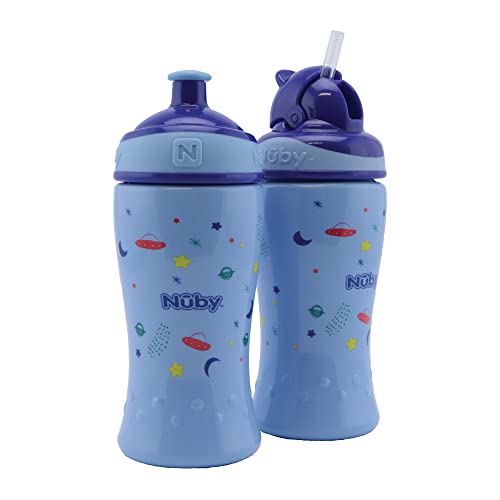 Conjunto de 2 Canecas NUBY Flip-It e Pop-Up NEW VALMAR BVBA - Copos de transição - conjunto, canecas, nuby, flip-it, pop up