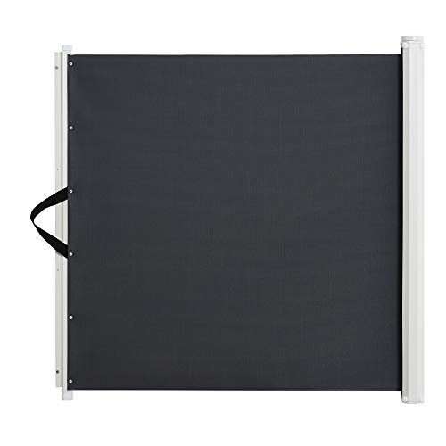 Barreira de Segurança PawHut | 5.5 x 82.5 x 5.5 cm - Cinzento PawHut - Móveis para bebês e crianças pequenas - segurança, retrátil, animais, cozinha