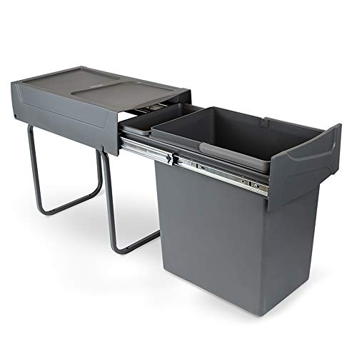 Balde de lixo EMUCA 20L, cinzento antracite Emuca - Lixeiras e cestos de lixo - 20L, cinzento antracite