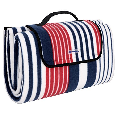 Cortina de Jardim com Tecido de Algodão e Poliéster Creme (195x150cm) SONGMICS - Mantas de piquenique - algodão, poliéster, creme, 195x150cm