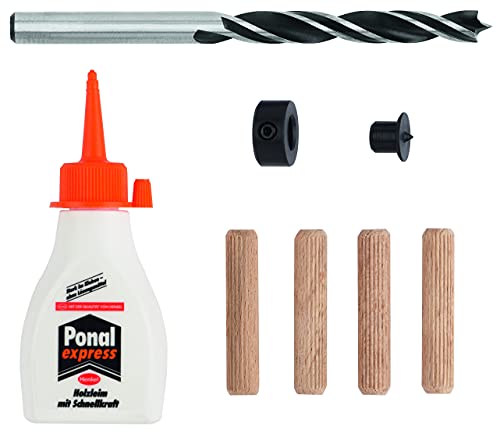 Conjunto de 32 Buchas BOSCH de Madeira D = 6 mm; C = 30 mm Bosch - Pinos e hastes de cavilha - conjunto, 32 buchas, madeira, d=6mm, c=30mm