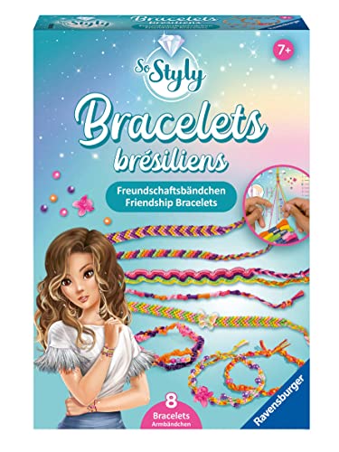 Conjunto de pulseiras de amizade RAVENSBURGER Styly (7 anos) Ravensburger - Kits de artesanato de brinquedos - pulseiras, amizade, ravensburger, styly