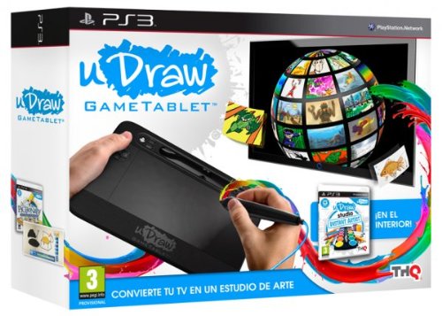 Jogo PS3 UDraw Studio: Artista al Instante (Juego + Tablet) THQ - Tabletes gráficos - tablet, software criativo, ferramentas, impressão artística