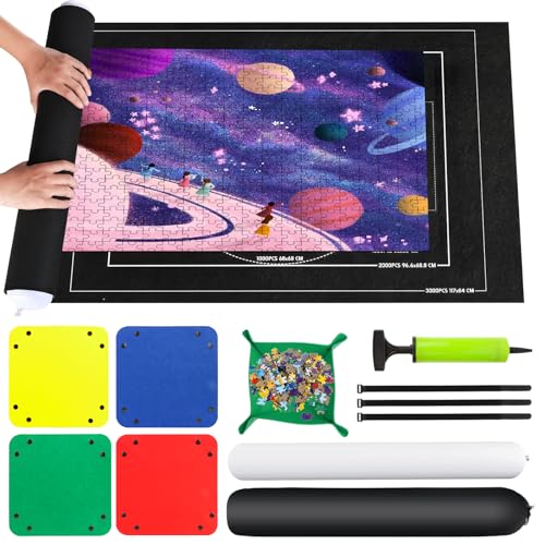 Tapete Puzzle VFANDV (Multicolor - 60x40cm) VFANDV - Acessórios para quebra-cabeças - multicolor, 60x40cm, fácil de transportar