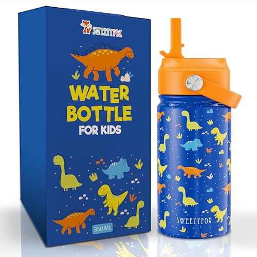Garrafa de Montanha SWEETY FOX Dinossauro BMS International - Garrafas de água - design único, colorido, tampão amovível, 500 ml