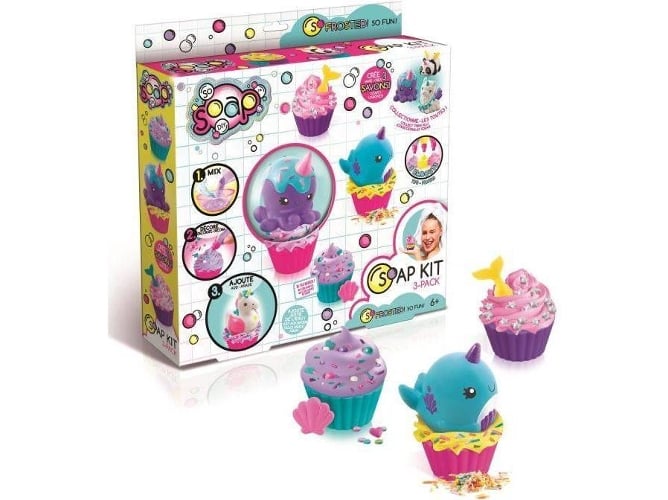 Kit de Artesanato para Crianças CANAL TOYS SOC 002 CANAL TOYS - Banho e corpo - criar sabão, moldes, gel, colorante