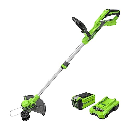 Corta-Sebes GREENWORKS G40LT33K2 (Bateria - 33 cm) GREENWORKS - Cortadores de erva - bateria, 33 cm