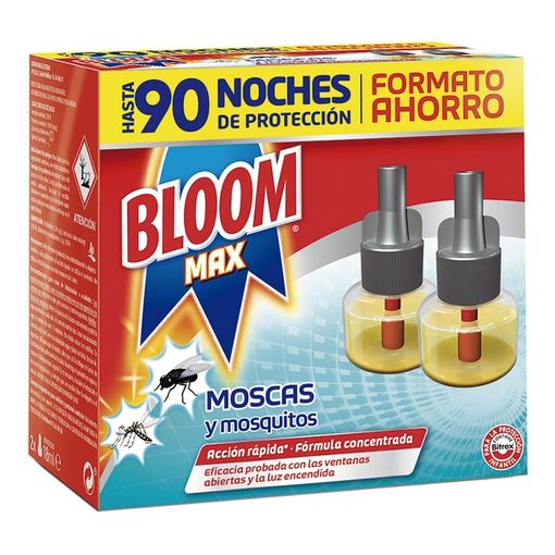 Recarga de Insecticida Elétrico BLOOM Max 2 Unidades Henkel - Repelentes de insetos domésticos - recarga, inseticida, elétrico, bloom max