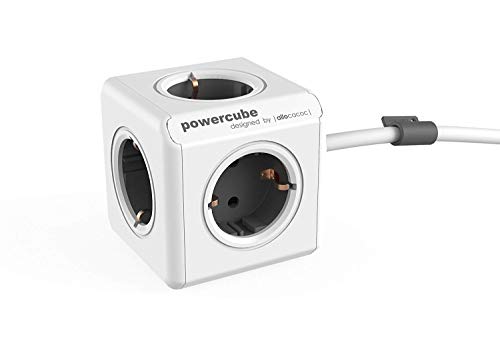 Extensão Elétrica ALLOCACOC PowerCube Original 5 tomadas 1.5m Allocacoc - Fios de extensão - 5 tomadas, 1.5m, original