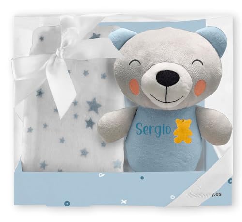 Peluche com Acessório para Bebé REGALOS PARA BEBES Recién Nacidos Personalizados IB - Roupa de cama e cama - peluche, bebé, personalizado