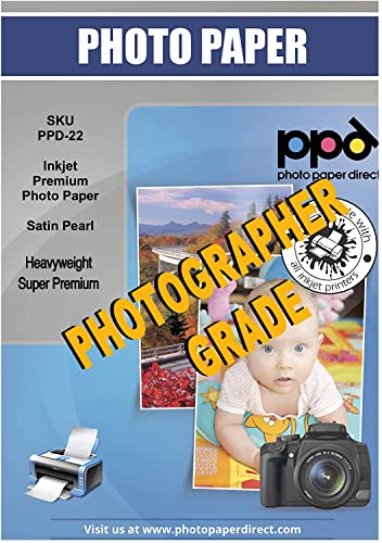 Papel Fotográfico PPD INKJET A3 X 50 Folhas Photo Paper Direct - Papel de impressora e copiadora - 280g/m², microporosa, ampla gama de cores, resistente à luz