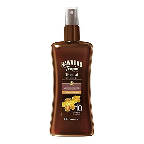 Óleo Corporal HAWAIIAN TROPIC Dry Spf10 Low (200 ml) Hawaiian Tropic - Produtos de bronzeamento - spf10, Low, 200 ml