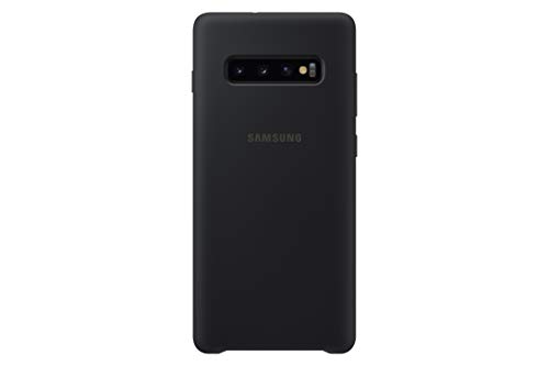 Capa SAMSUNG Galaxy S10+ Silicone Preto SAMSUNG - Capas para telemóveis - silicone, preto, samsung galaxy s10+, capa