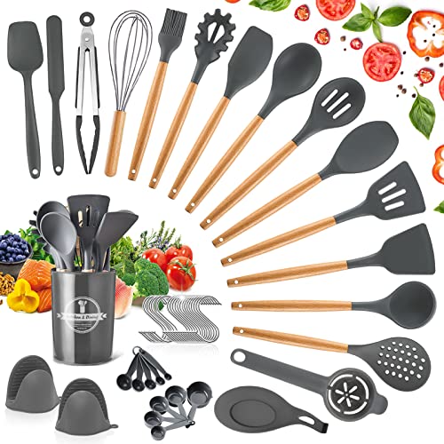 Conjunto de 21 Peças de Silicone YUTUY com Pontas YUTUY - Conjuntos de utensílios de cozinha - silicone, pontas, fácil de lavar, desenvolvimento motor