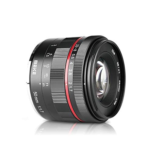 Objetiva MEIKE MK-50mm f/1.7 (Encaixe: Sony E - Abertura: f/22) Meike - Peças e acessórios para câmeras - f/22, distal foco, 0.5m, 1-7