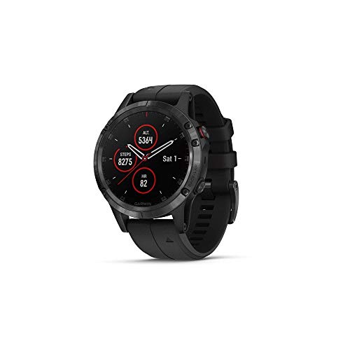 Relógio Desportivo GARMIN Fénix 5 Plus (Bluetooth - Até 18 h de autonomia - Preto) Garmin - Monitores de atividade - bluetooth, 18 h autonomia, preto, resistente à água