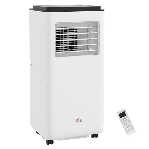 Ar Condicionado Portátil HOMCOM 824-001WT (18 m² - 2900 W) SPANISH AOSOM - Eletrodomésticos - 18 m², 2900 w, rodas, desligamento automático