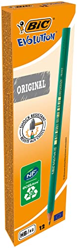 Lápis de Carvão BIC Evolution HB (12 Un - Multicor) BIC - Lápis - ponta hb, traço médio, cilíndrico, 12 unidades