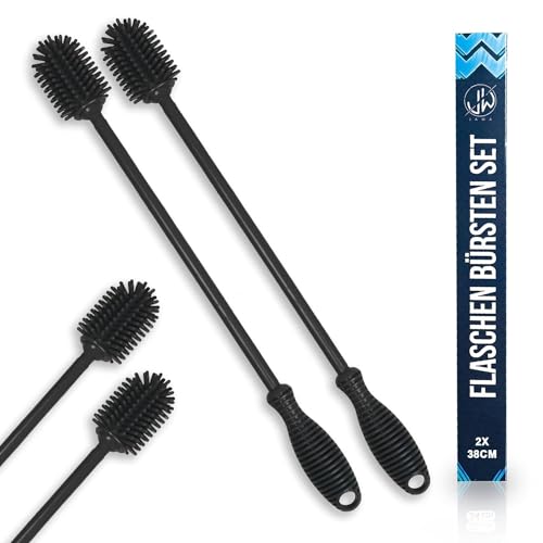 Conjunto de 2 Escovas Enxaguadoras JAWAONLINE JAWAonline - Escovas de limpeza - conjunto, 2 escovas, enxaguadoras, silicone, ferro, laváveis