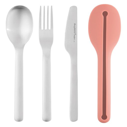 Conjunto Talheres com Cadeira de Silicone BERGHOFF 3950130 Berghoff - Jogos de talheres - talheres, cadeira, silicone